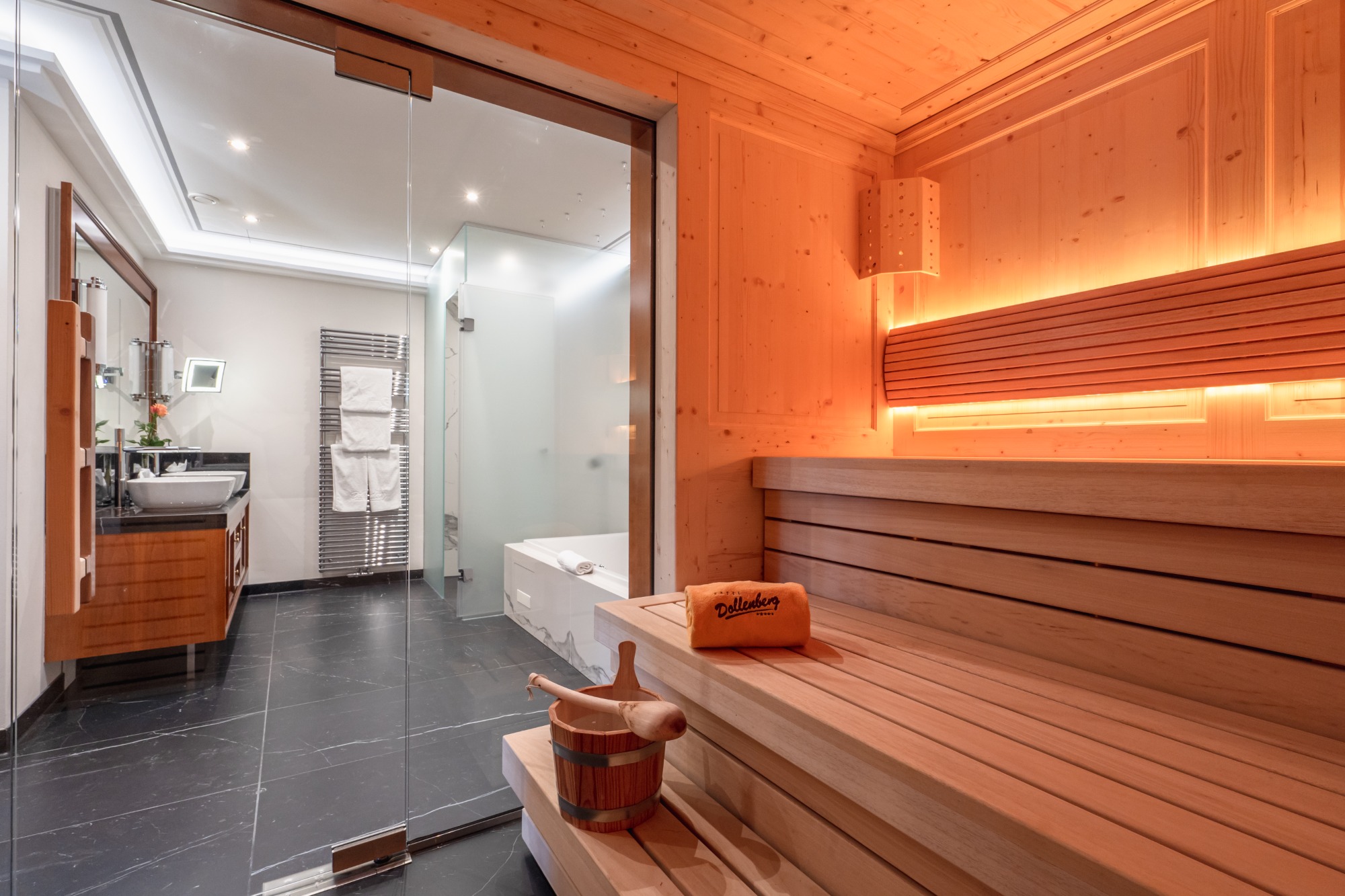 Finnische Sauna: Foto vom Wellnesshotel Schwarzwald Resort Dollenberg - Relais & Châteaux | Wellness Baden-Württemberg